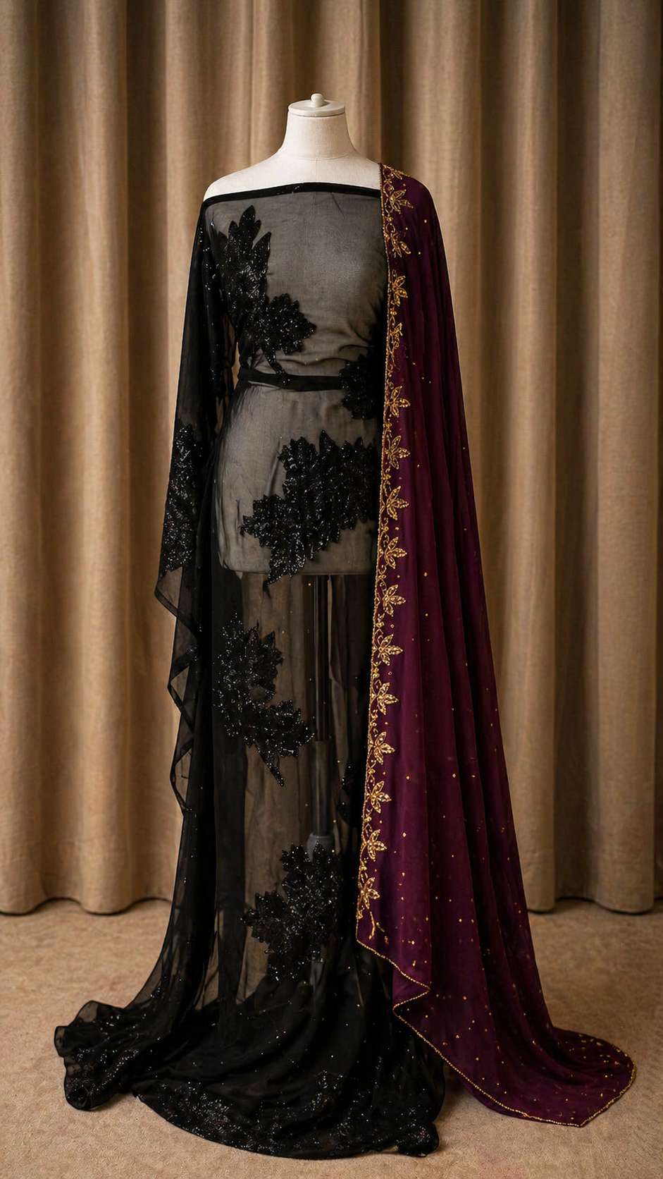 Faransawi Dirac | Black & Purple/Wine