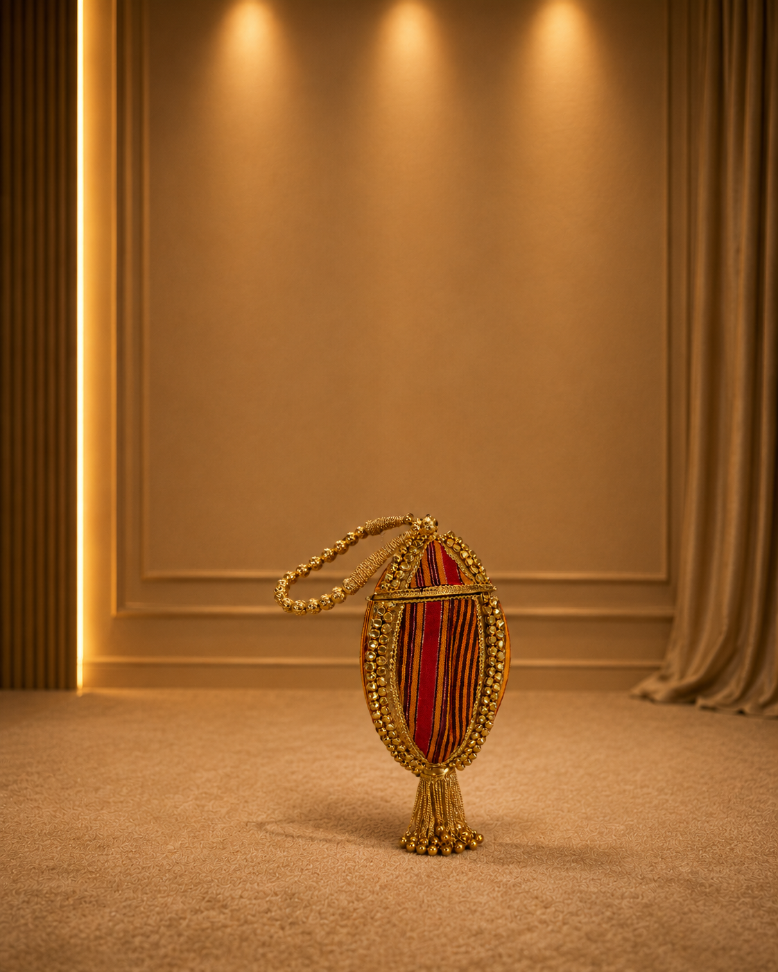 Hido iyo Dhaqan Gold bag | Red