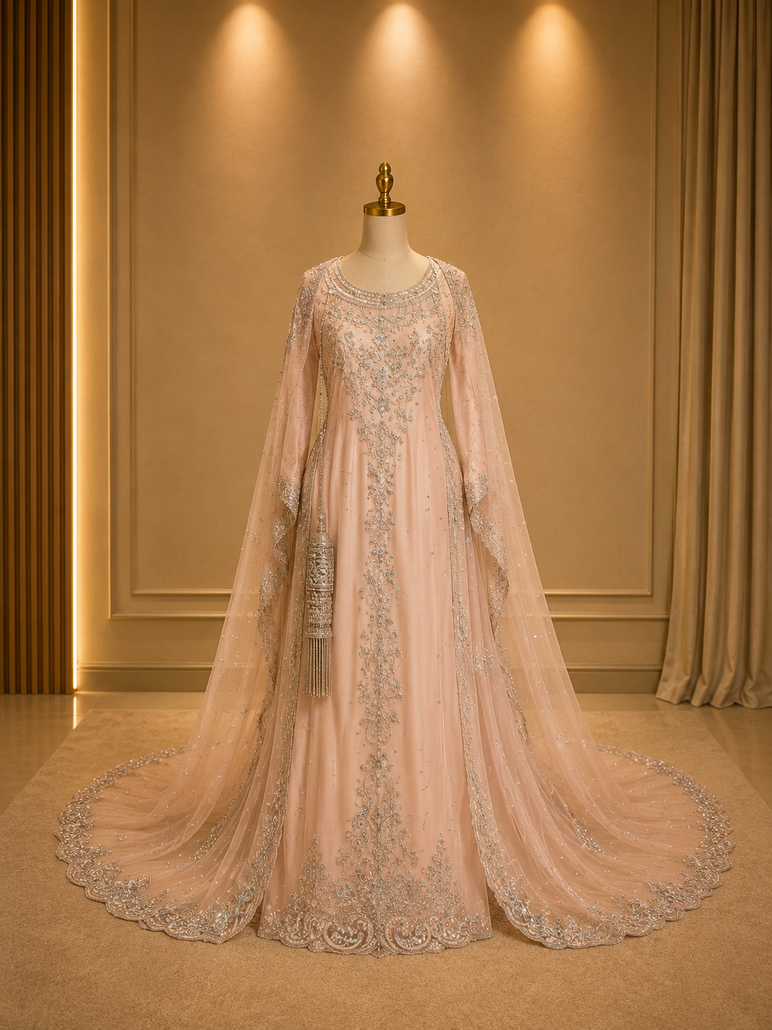 Bridal Dirac - Peach Velvet