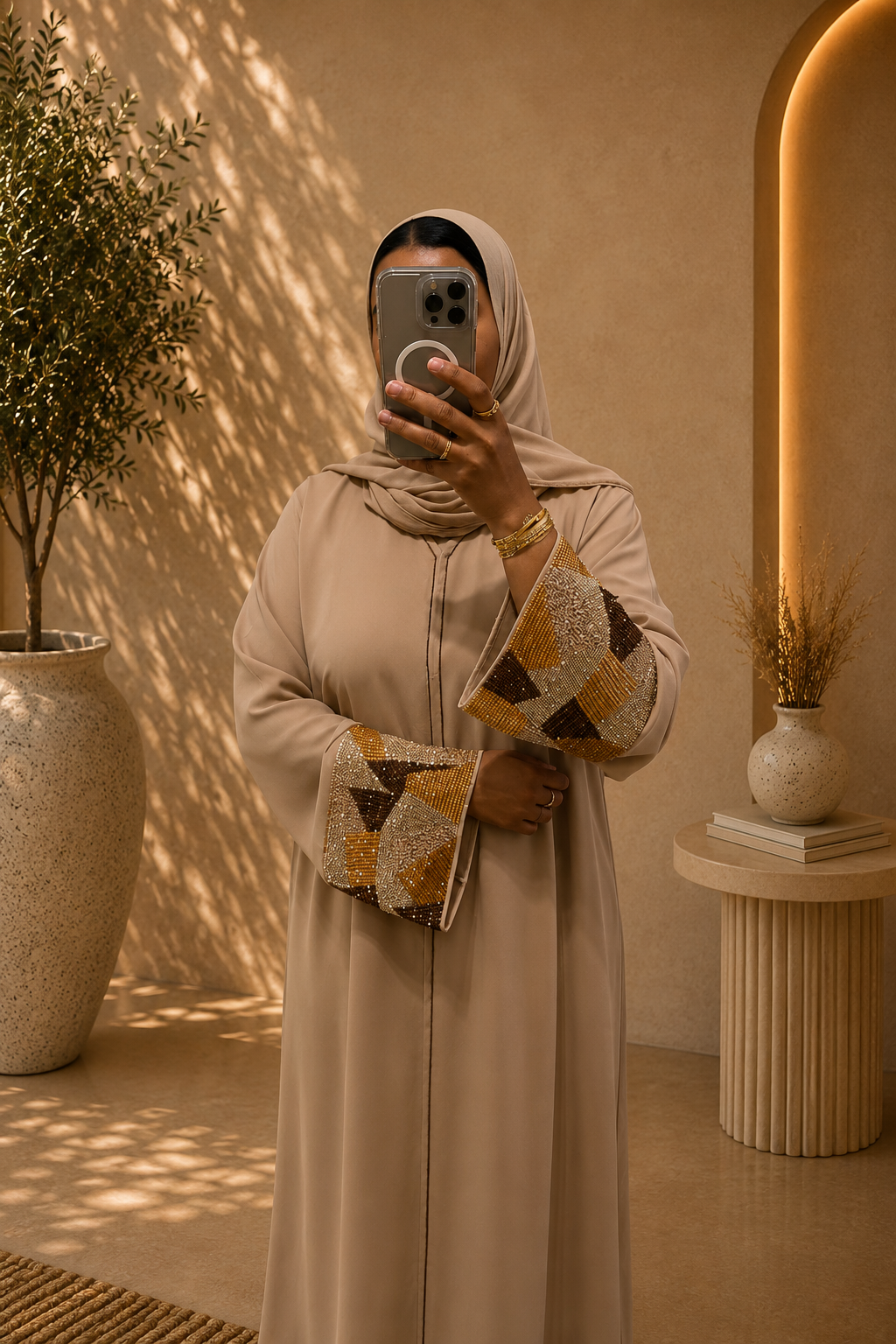 Abaya Noor – Golden Mosaic