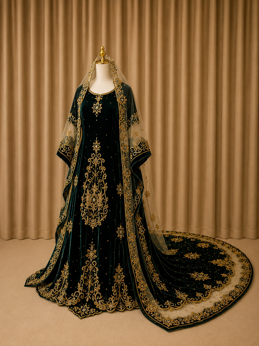 Bridal Dirac - Emerald Green