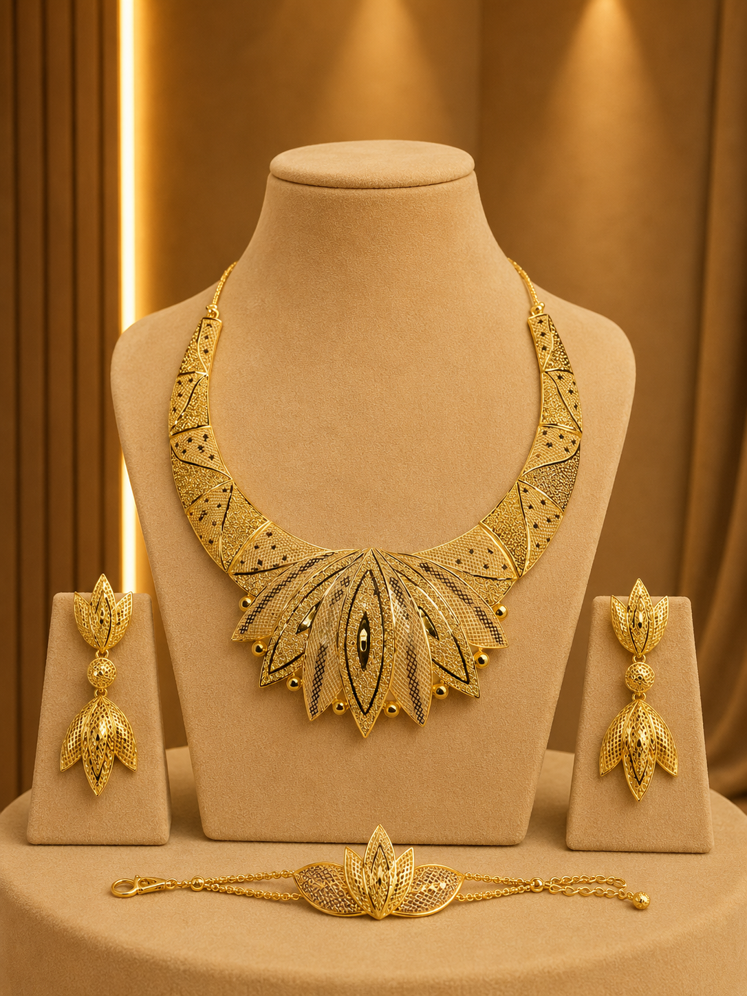 Gold Jewellery Set