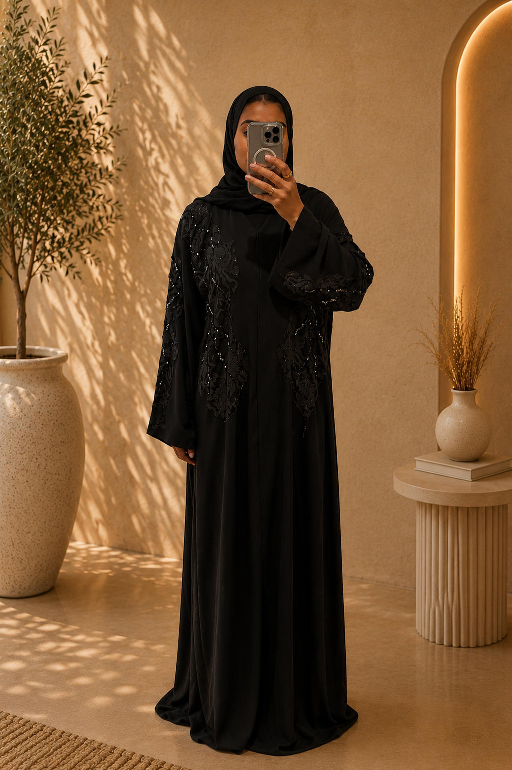 Abaya Layla – Black Eclipse