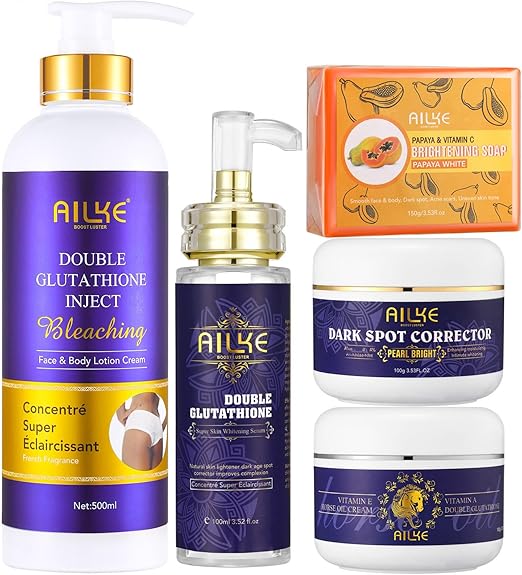 AILKE Brightening Skincare Set – Reduces Dark Spots, Freckles & Chloasma