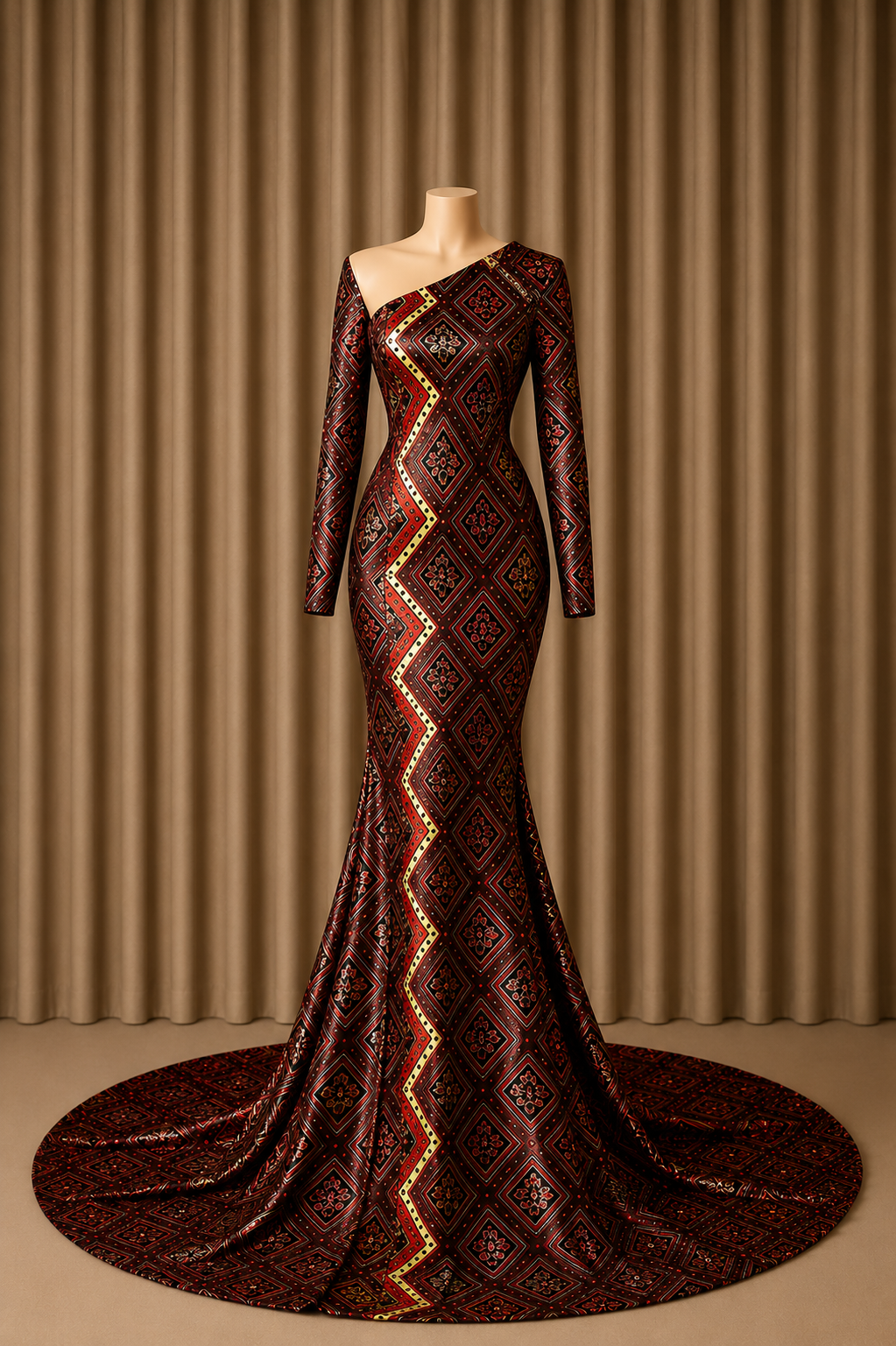 Bureeqa Shaash (Maroon)