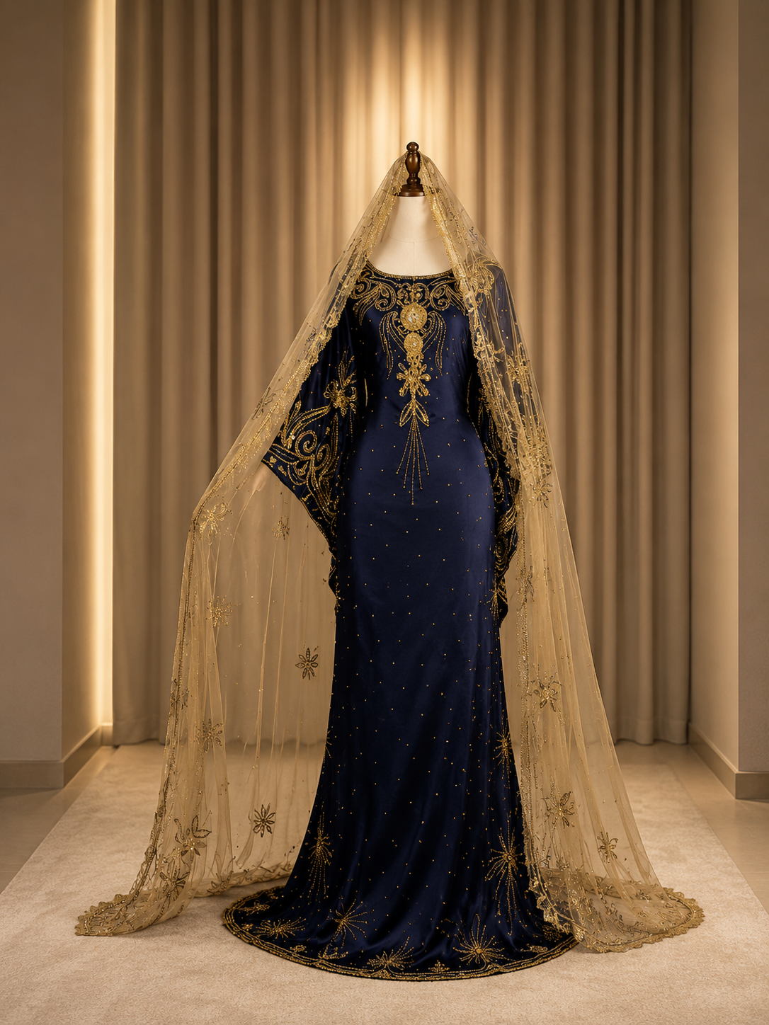 Bridal Dirac - Navy Blue