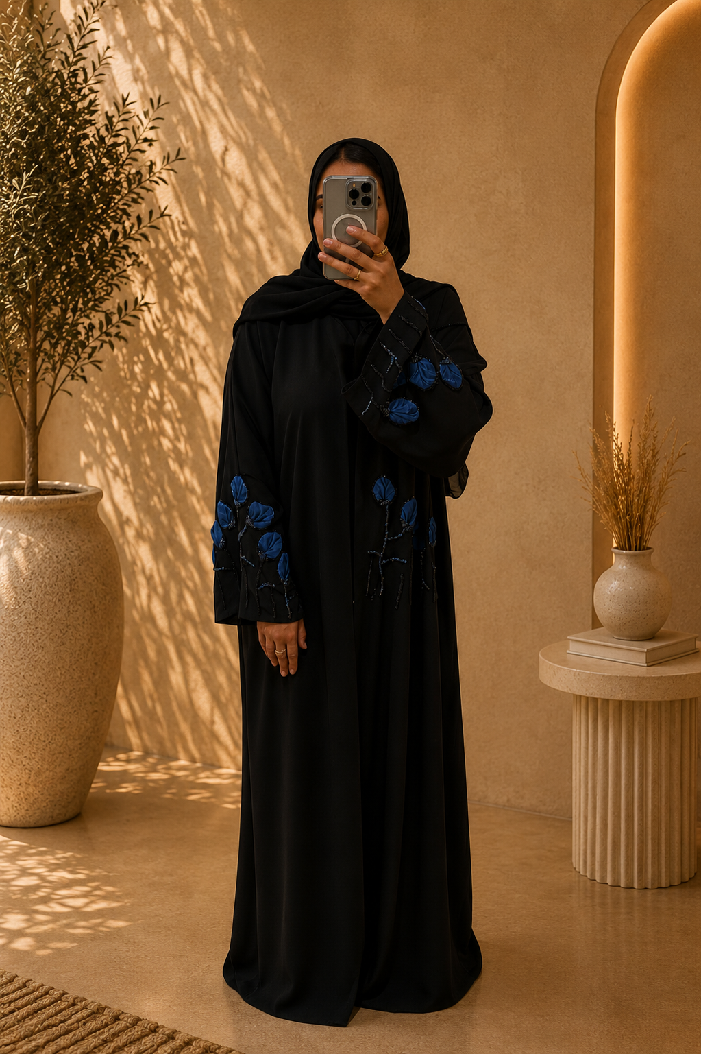 Abaya Lina – Midnight Sapphire