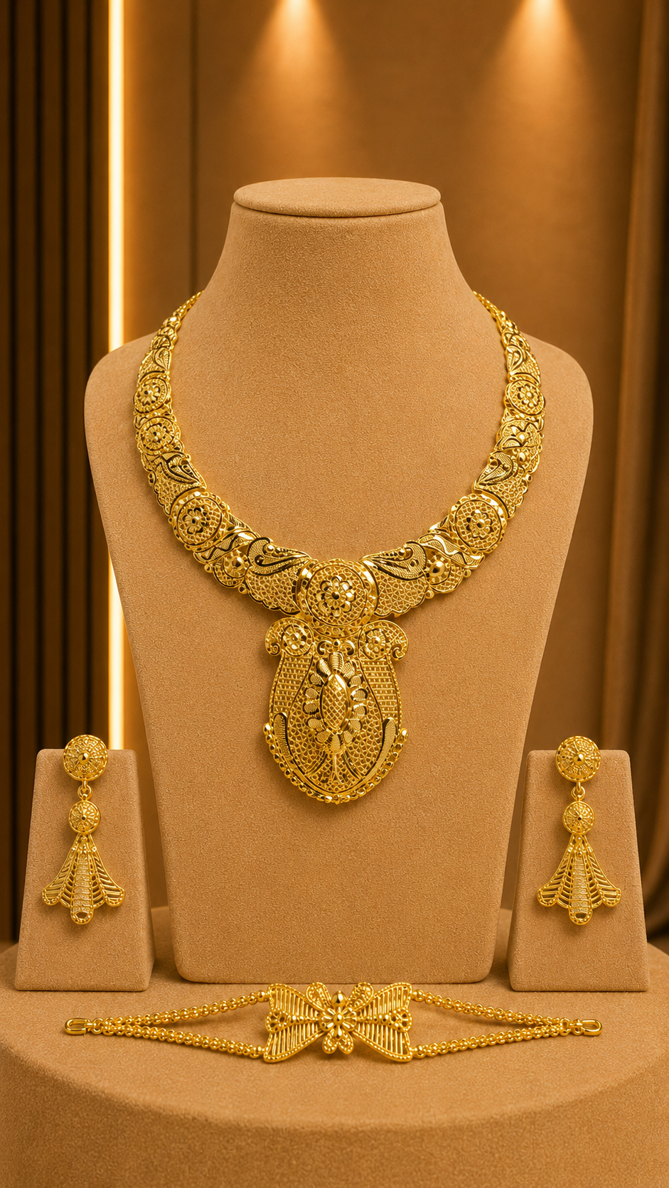 Gold Jewellery Set