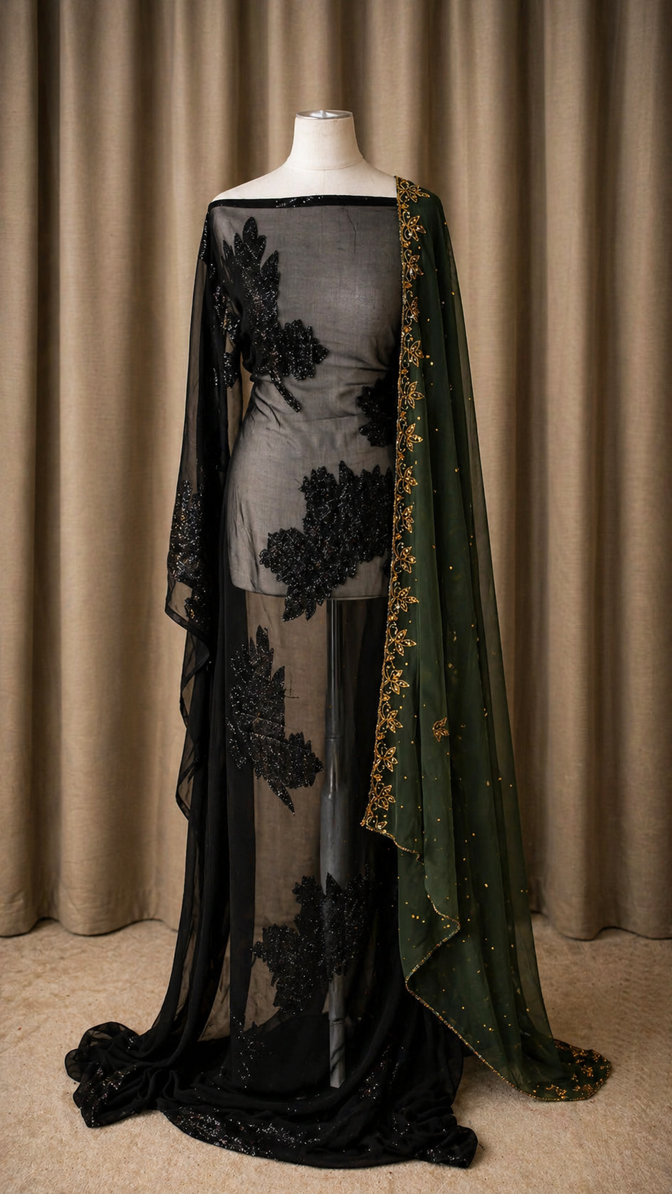 Faransawi Dirac | Black & Olive Green