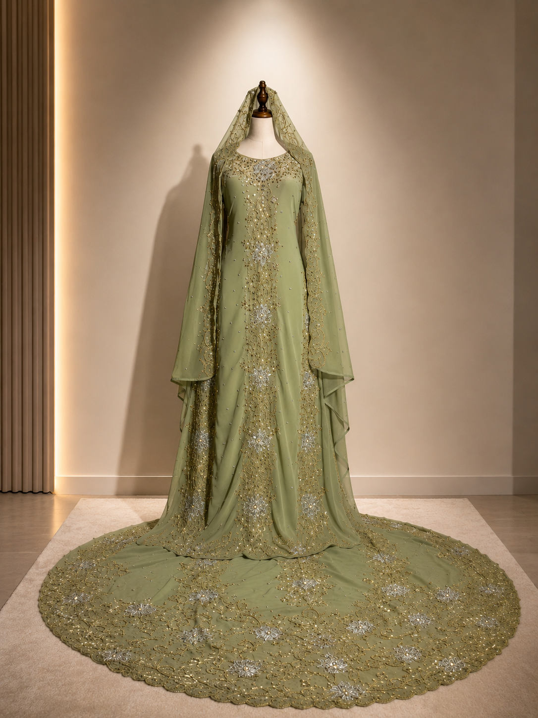 Bridal Dirac - Olive Green - Mint Green