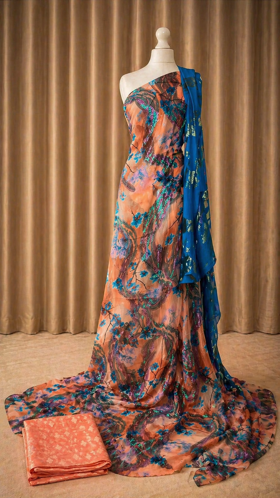 Faransawi Dirac Collection 3 | Peach Orange and Blue
