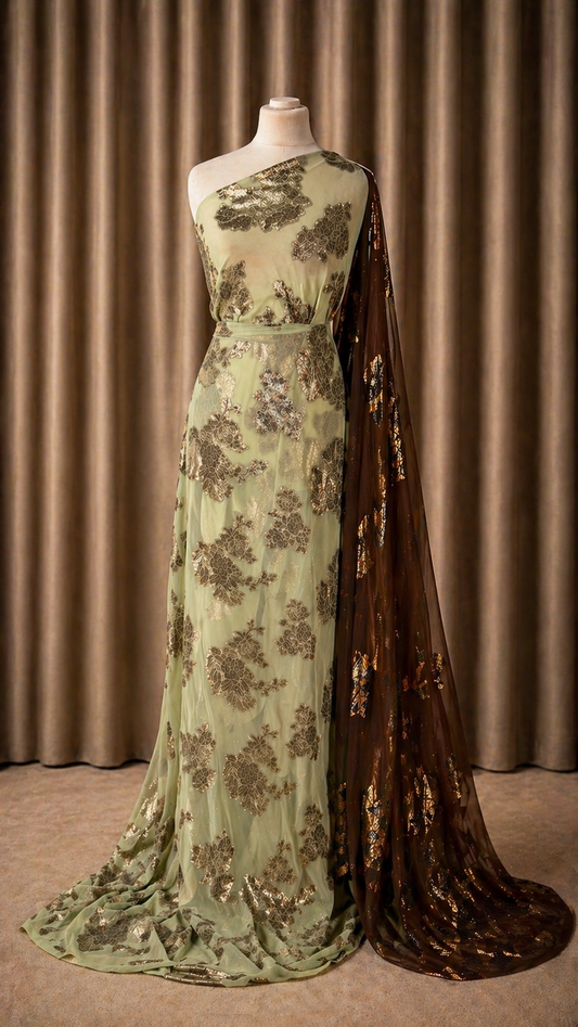 Faransawi Dirac Collection 4 | Soft Green and Brown