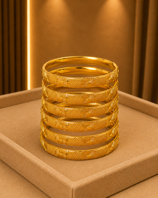 Piece Golden Bangles 6