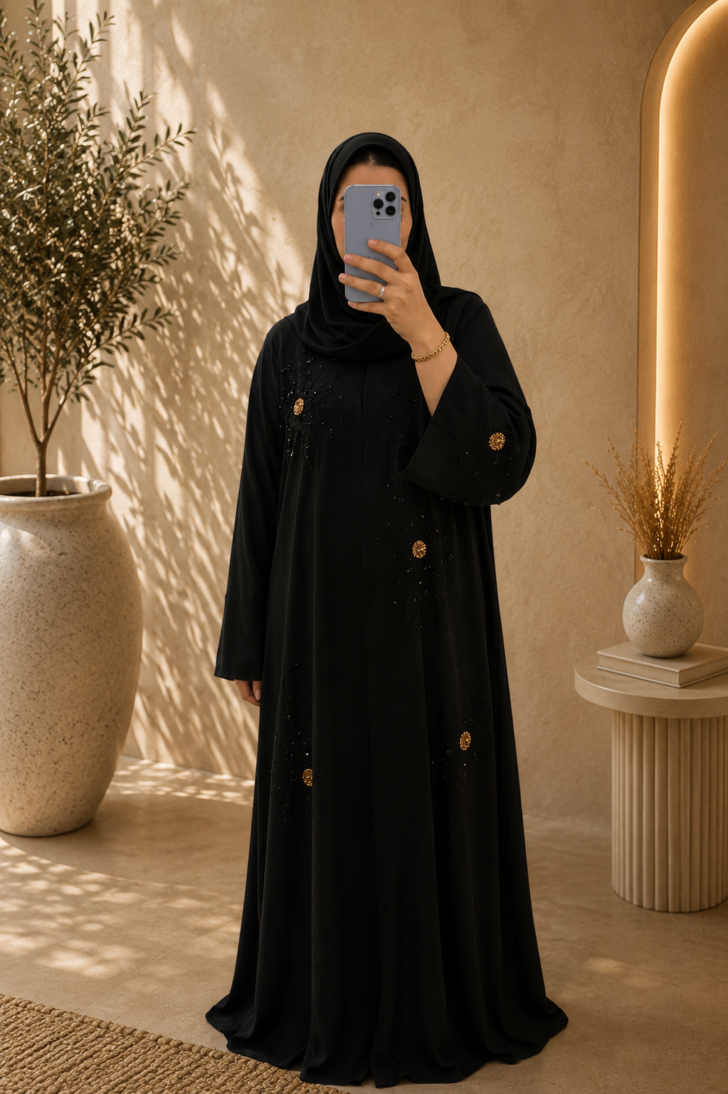 Abaya Noor – Black Elegance
