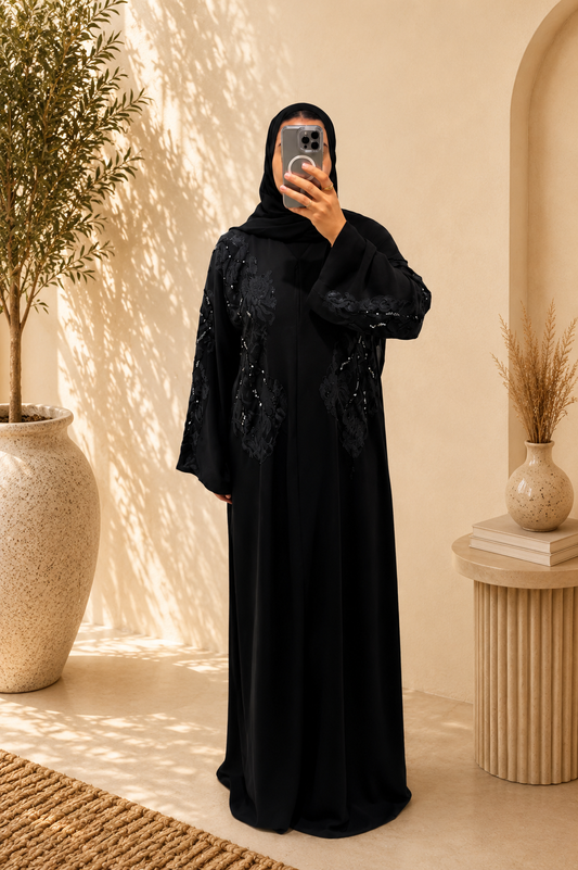 Abaya Layla – Black Eclipse