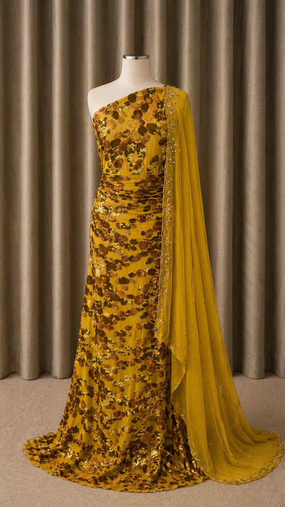 Luxury Maqbal Collection | Gold Dirac Set