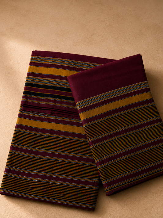 Hido Iyo Dhaqan - Maroon & Gold