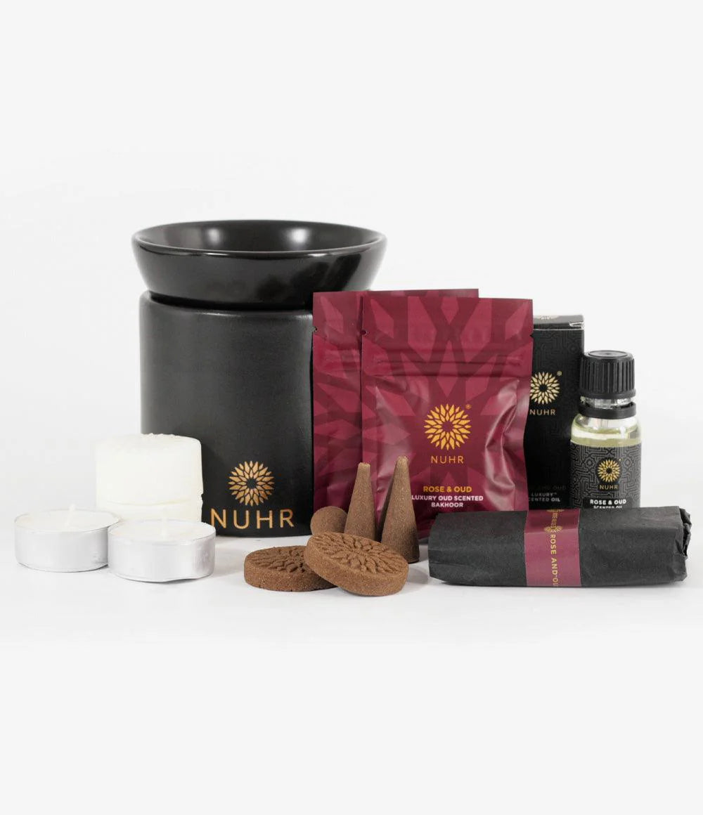 Multipurpose Burner Rose and Oud Starter Gift Set