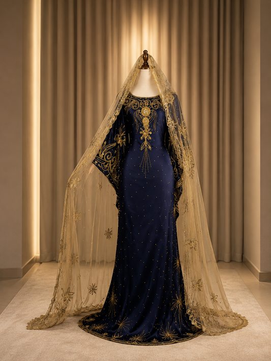 Bridal Dirac - Navy Blue