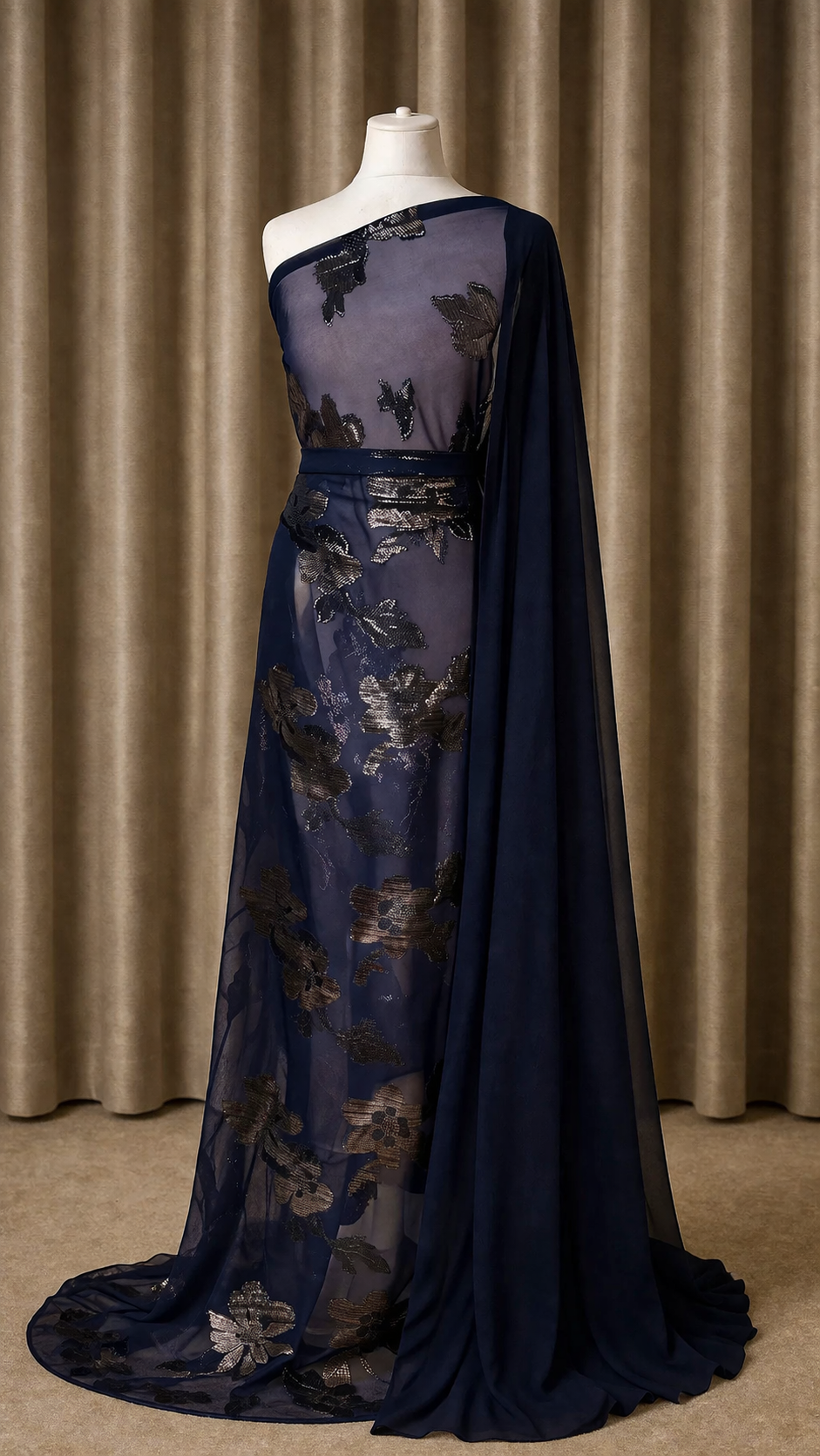 Faransawi Dirac Collection| Navy Blue & Silver