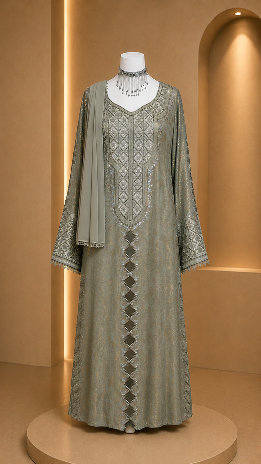 *VIP* Sage Green Emirati Makhawer