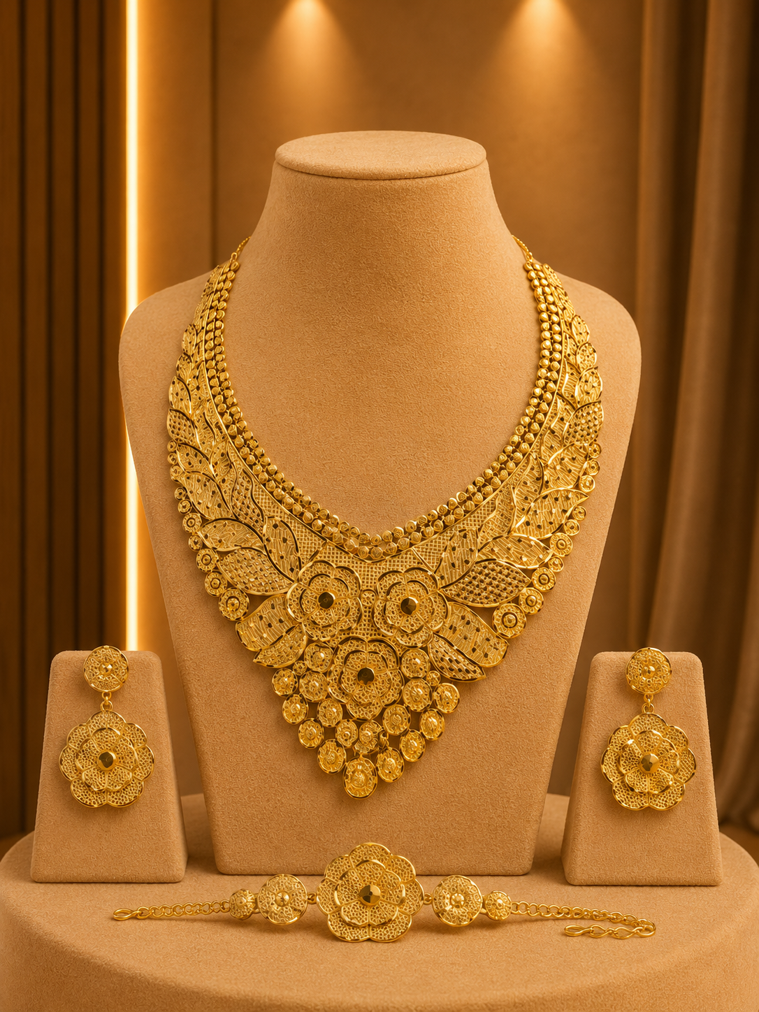 Gold Jewellery Set