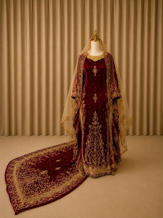 Bridal Dirac - Dark Red