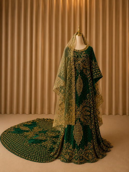 Bridal Dirac - Emerald Green