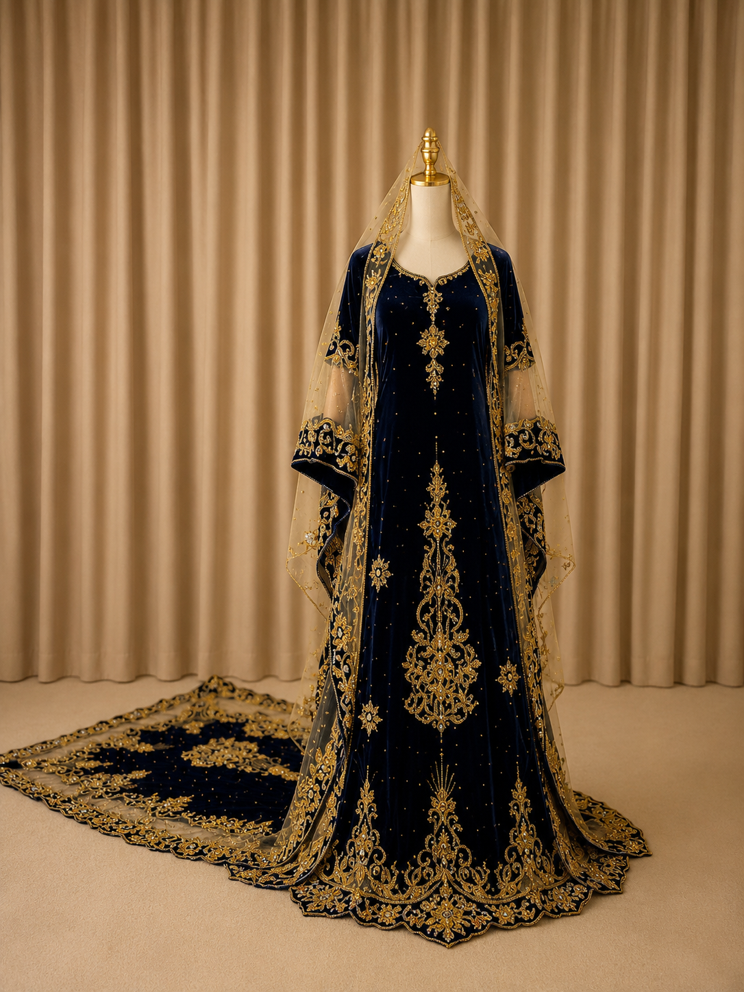 Bridal Dirac - Midnight Blue