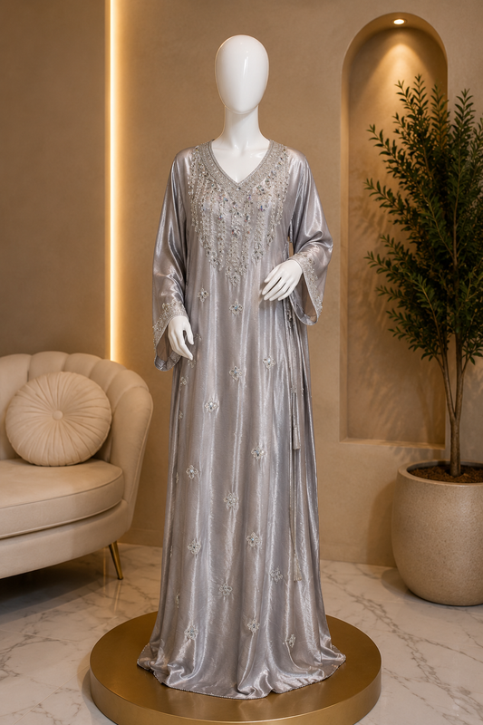 Silver Corset Dress
