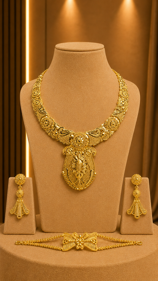 Gold Jewellery Set