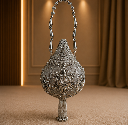 Silver Bridal Bag