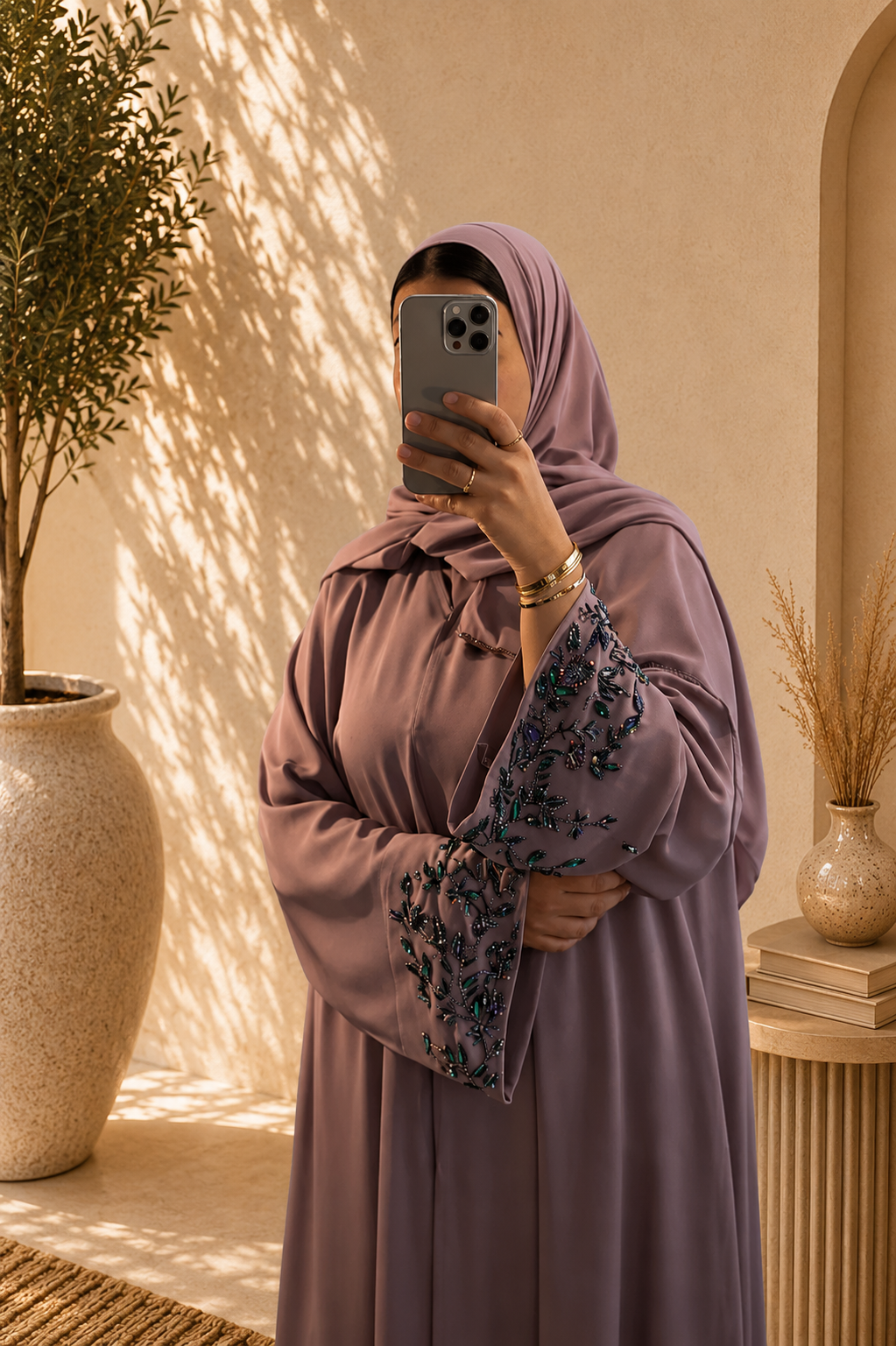 Abaya Zahra – Dusty Rose
